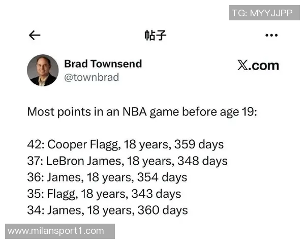 弗拉格打破纪录成最年轻40分先生勒布朗的成就再被挑战